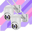 Kit 2 Câmeras de Segurança 2024 Wi-fi Speed Dome A8 com Visão Noturna (Infravermelho)