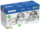 Jogo de Panelas Tramontina Inox Fundo Triplo 5 Peças Solar