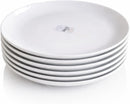 Conjunto Com 6 Pratos Fundos Grandes Redondos 25cm Opaline Restaurante Buffet Hotel Mesa Posta Cor Branco