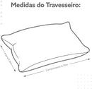 Kit 02 Travesseiro Toque de Pluma Premium Percal 400 Fios 50x70cm Lavável, Antiácaro, Antialérgico