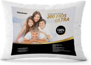 Kit Travesseiro 04 Peças 100% Algodão Percal 200 Fios Ultra, Antiácaro, Antialérgico, Lavavel em Maquina