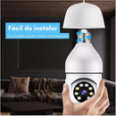Câmera de Segurança Tipo Lâmpada 8177 WiFi Full HD 1080p com Visão Noturna, Bivolt, Yoosee, Detecção de Movimento e Áudio Bidirecional