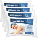 Kit Travesseiro 04 Peças Percal com 200 Fios Casa Dona