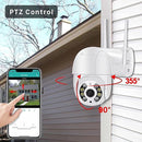 Kit 2 Câmeras de Segurança 2024 Wi-fi Speed Dome A8 com Visão Noturna (Infravermelho)