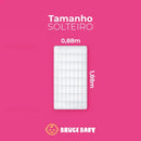 Pillow Top Solteiro 100% Algodão Antialérgico Percal 200 fios - BruceBaby Bordados